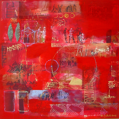 paysage oubli, 120x120cm
